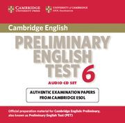 CAMBRIDGE PRELIMINARY ENGLISH TEST 6 AUDIO CDS (2)