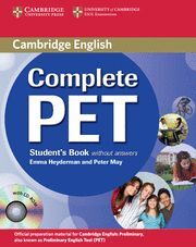 COMPLETE PET STUDENT'S BOOK WITHOUT ANSWERS WITH CD-ROM