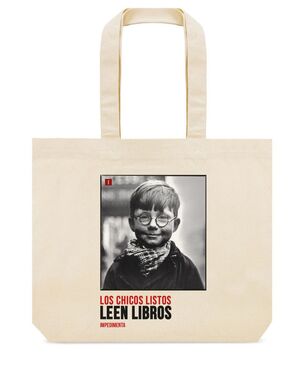 BOLSA DE TELA LOS CHICOS LISTOS LEEN LIBROS