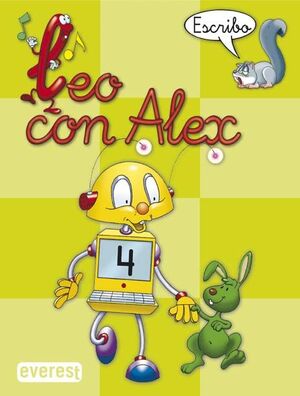 LEO CON ALEX. ESCRITURA 4. PAUTA (EDUCACIÓN INFANTIL)