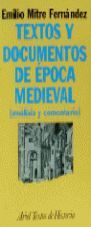 TEXTOS Y DOCUMENTOS DE ÉPOCA MEDIEVAL