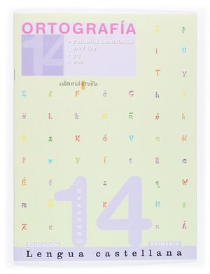 CUADERNO LENGUA CASTELLANA. ORTOGRAFÍA 14